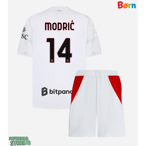 AC Milan Luka Modric #14 Replika Babytøj Udebanesæt Børn 2026-27 Kortærmet (+ Korte bukser)